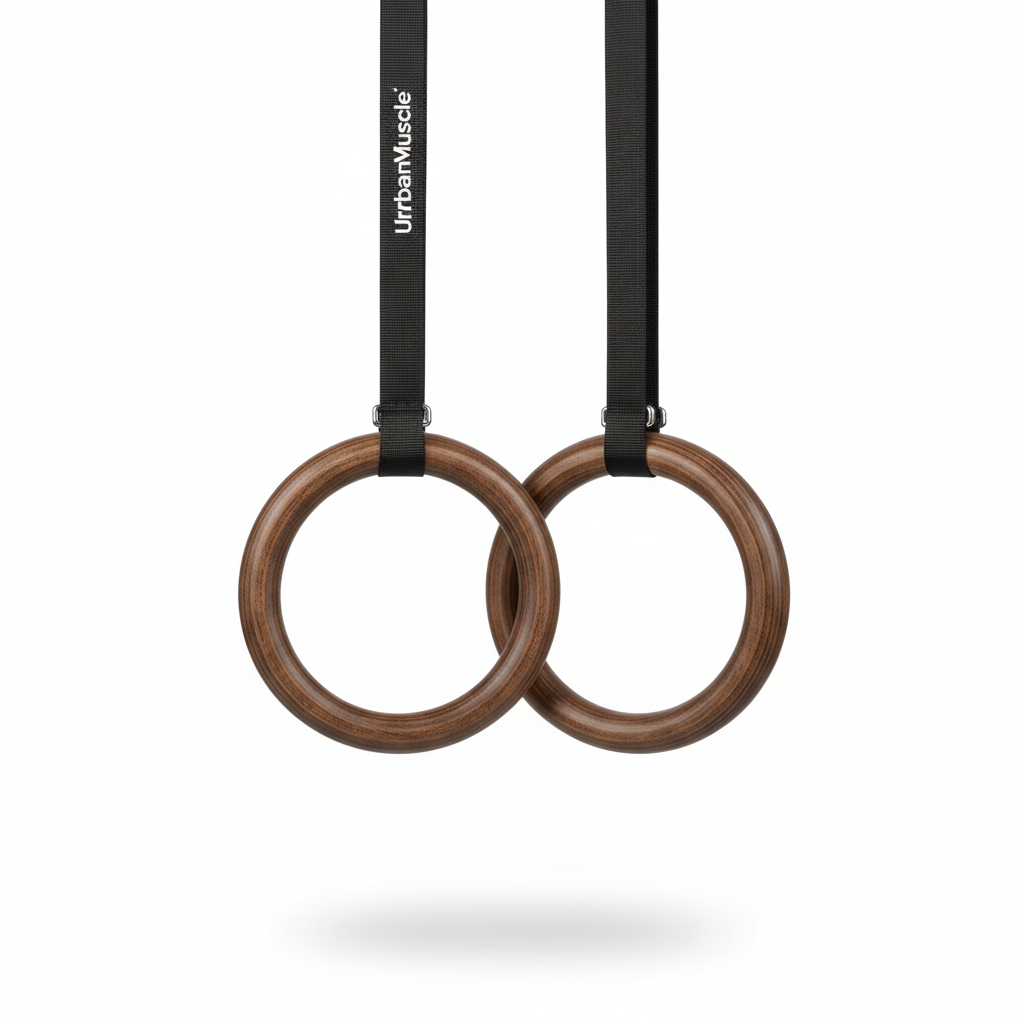 UrbanMuscle Wooden Gymnastic Rings